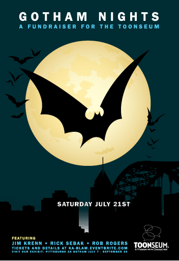 Gotham Nights, Pittsburgh, Pittsburgh entertainment, Toonseum, Batman, Batman: Dark Knight Rises, Jim Krenn